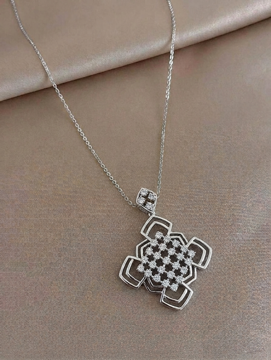 Architectural Lattice Statement Pendant