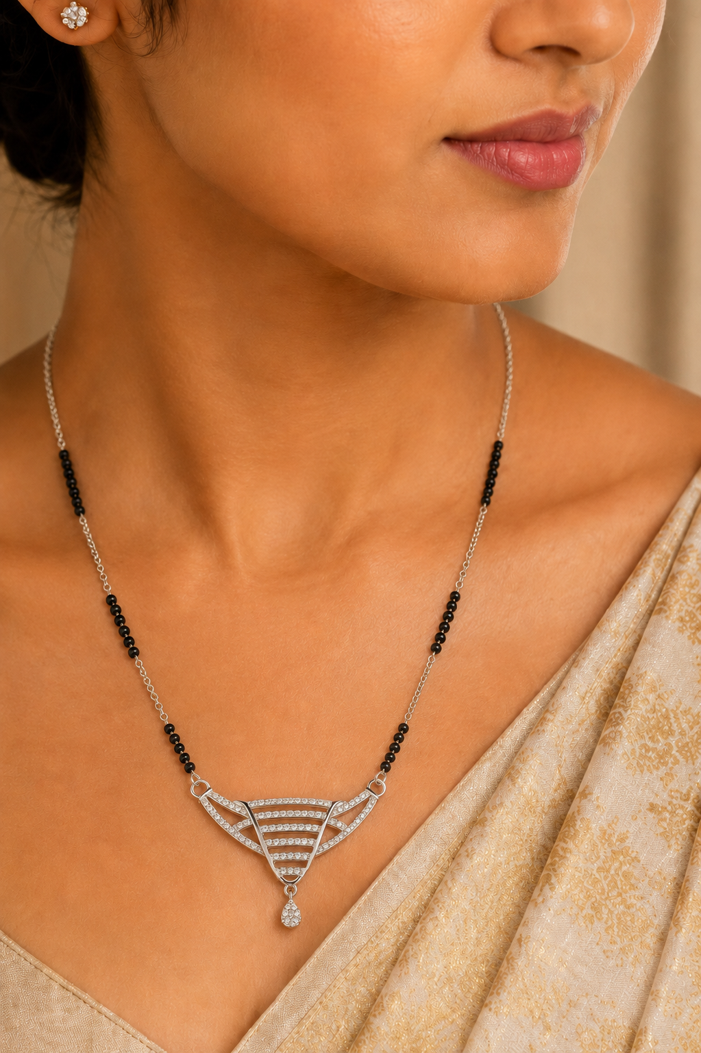 Modern Architectural Statement Mangalsutra