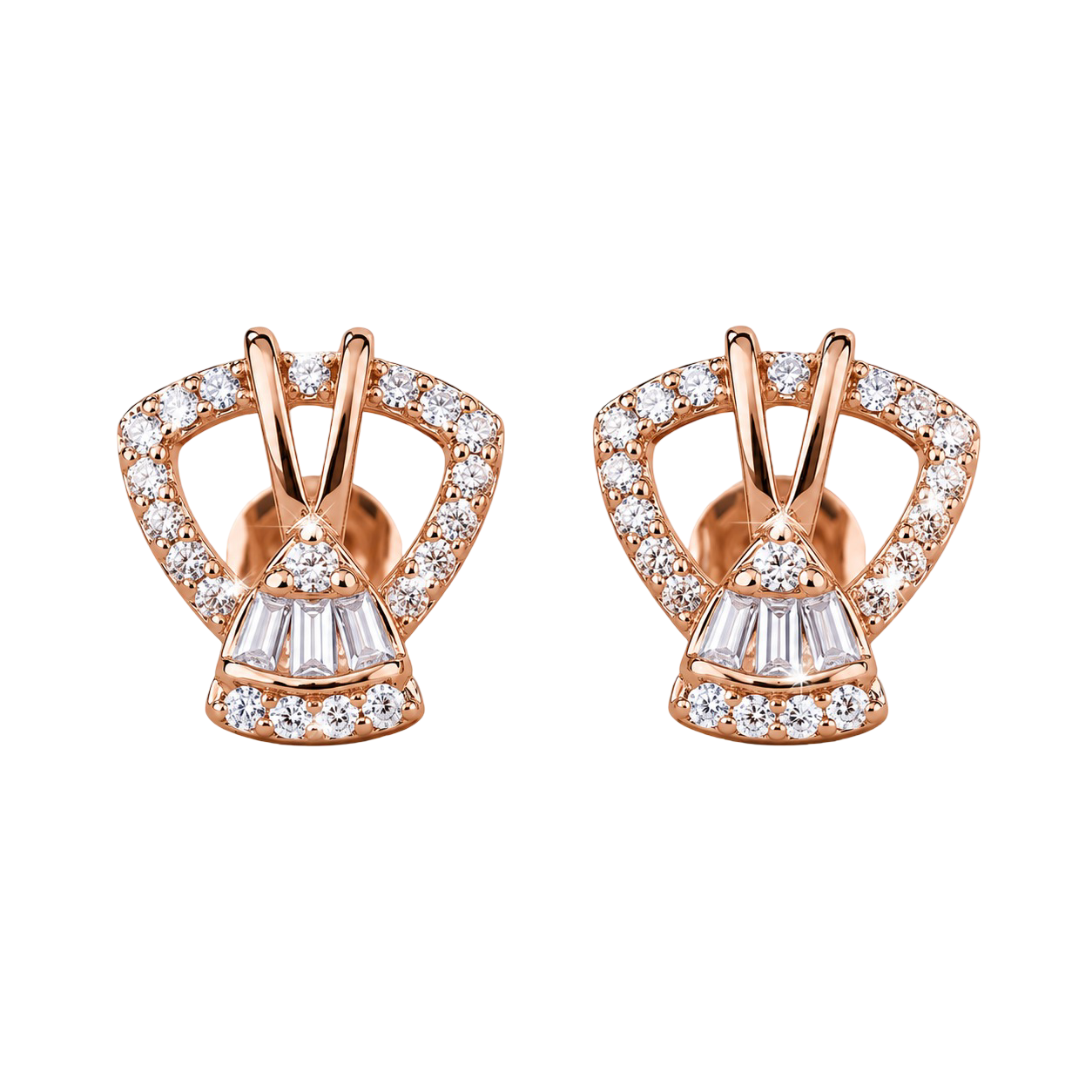 Crown-Inspired Sophisticated Studs