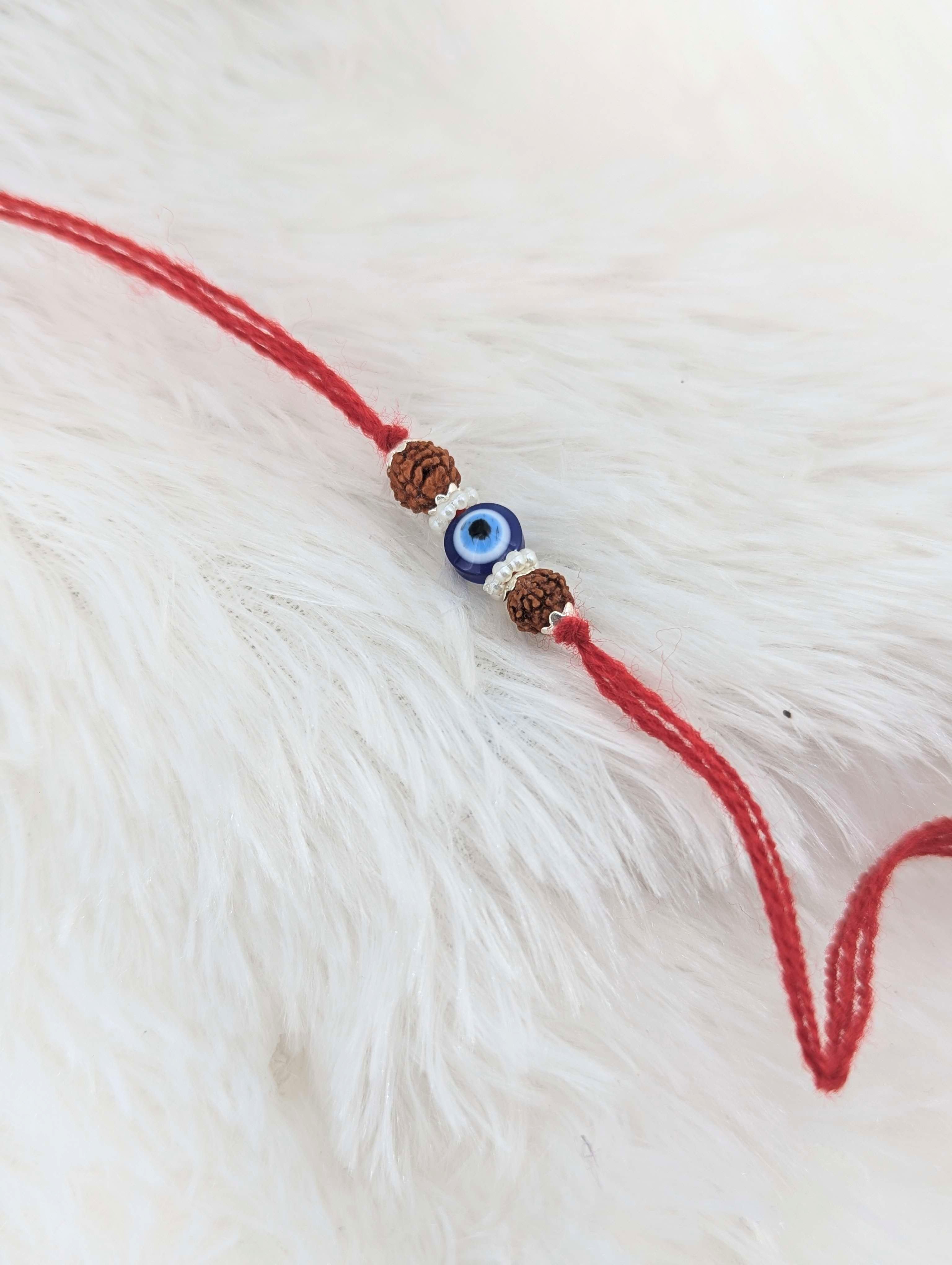 Spiritual Protection Evil Eye Rudraksha Rakhi