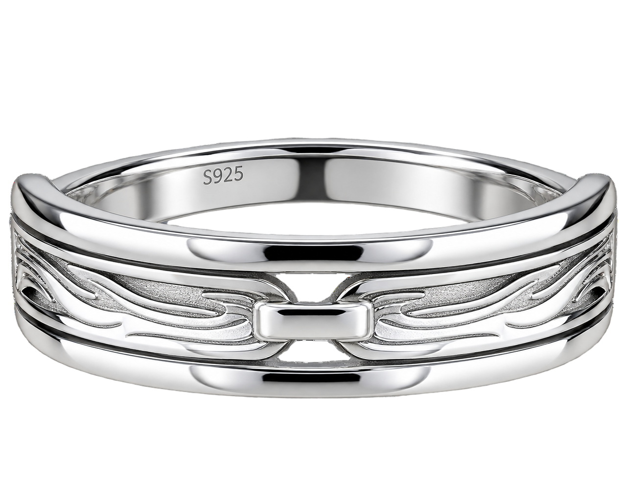 Contemporary Sculptural S925 Sterling Silver Ring