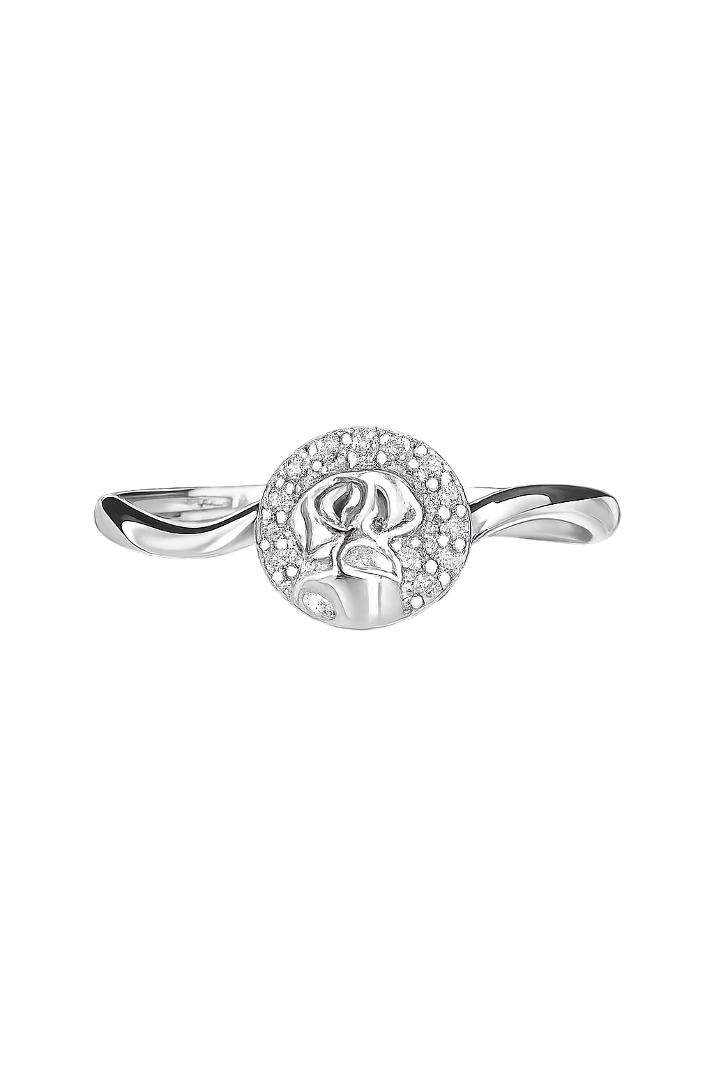 Ethereal Rose Blossom Silver Ring