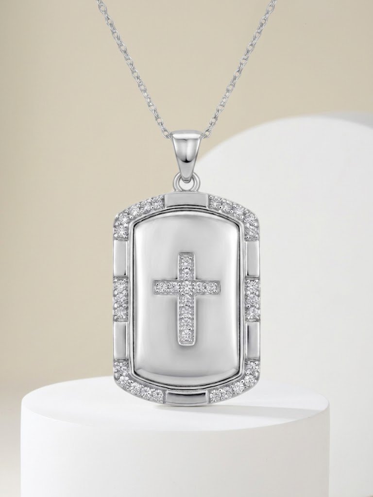 Faith-Inspired Dog Tag Pendant