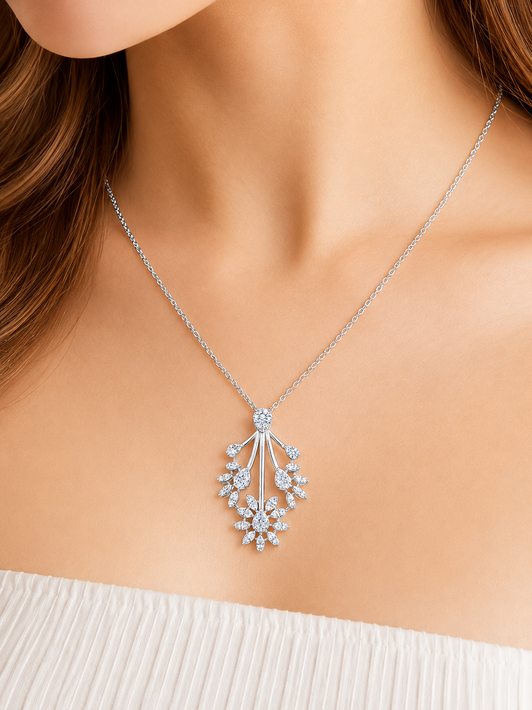 Botanical Cascade Pavé Pendant