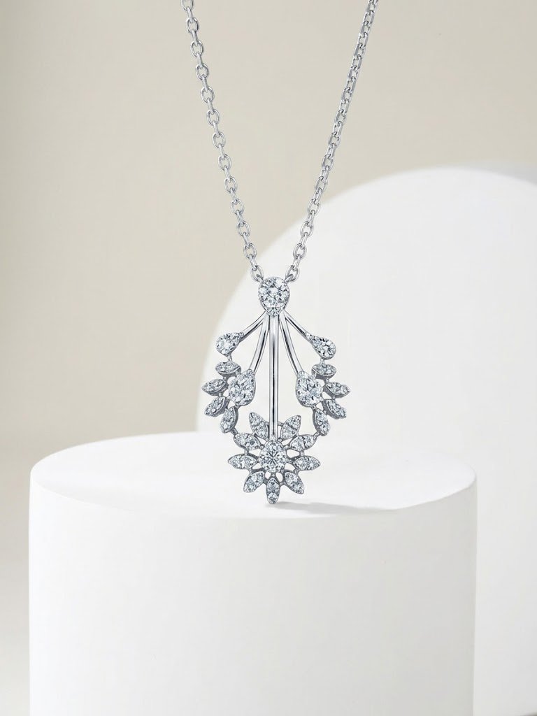 Botanical Cascade Pavé Pendant