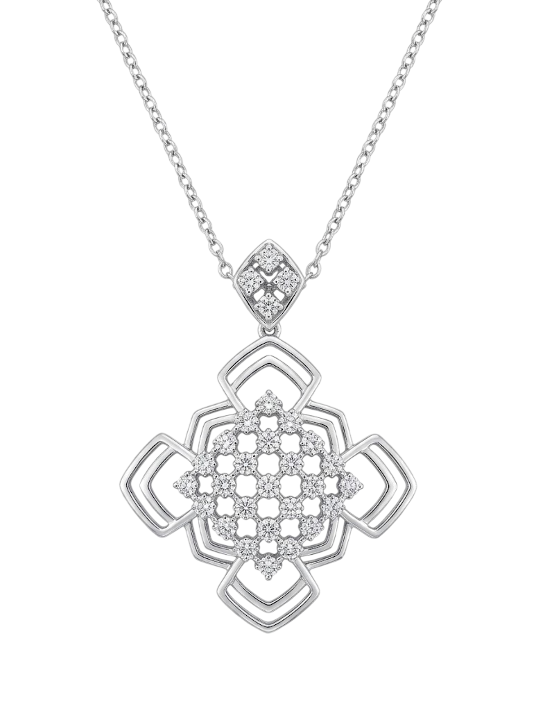 Architectural Lattice Statement Pendant