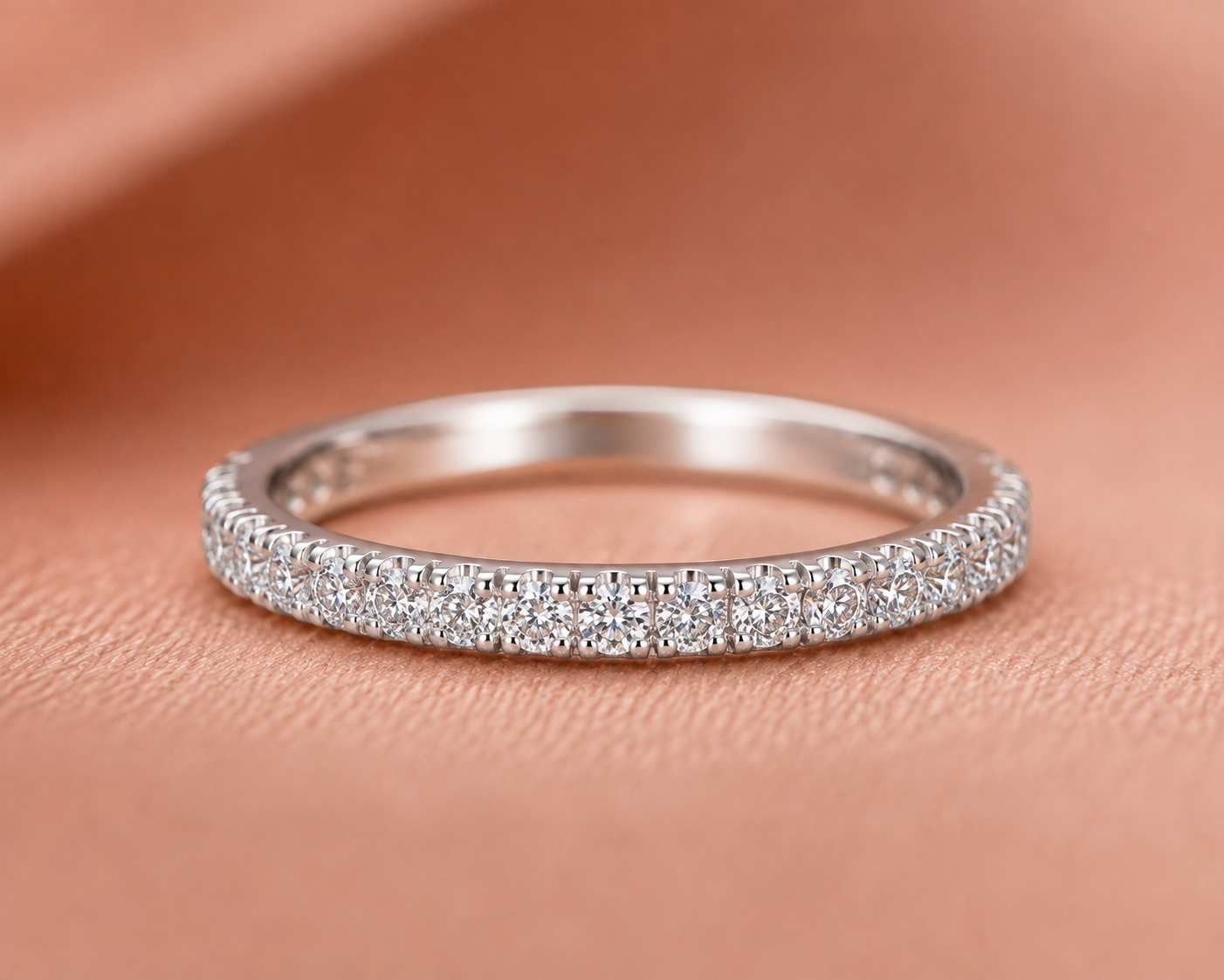 Dainty Half-Eternity Diamond Ladies Band