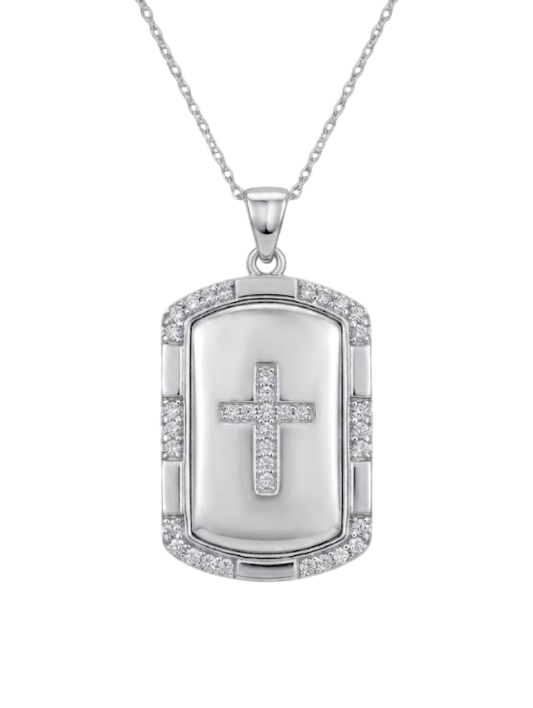 Faith-Inspired Dog Tag Pendant