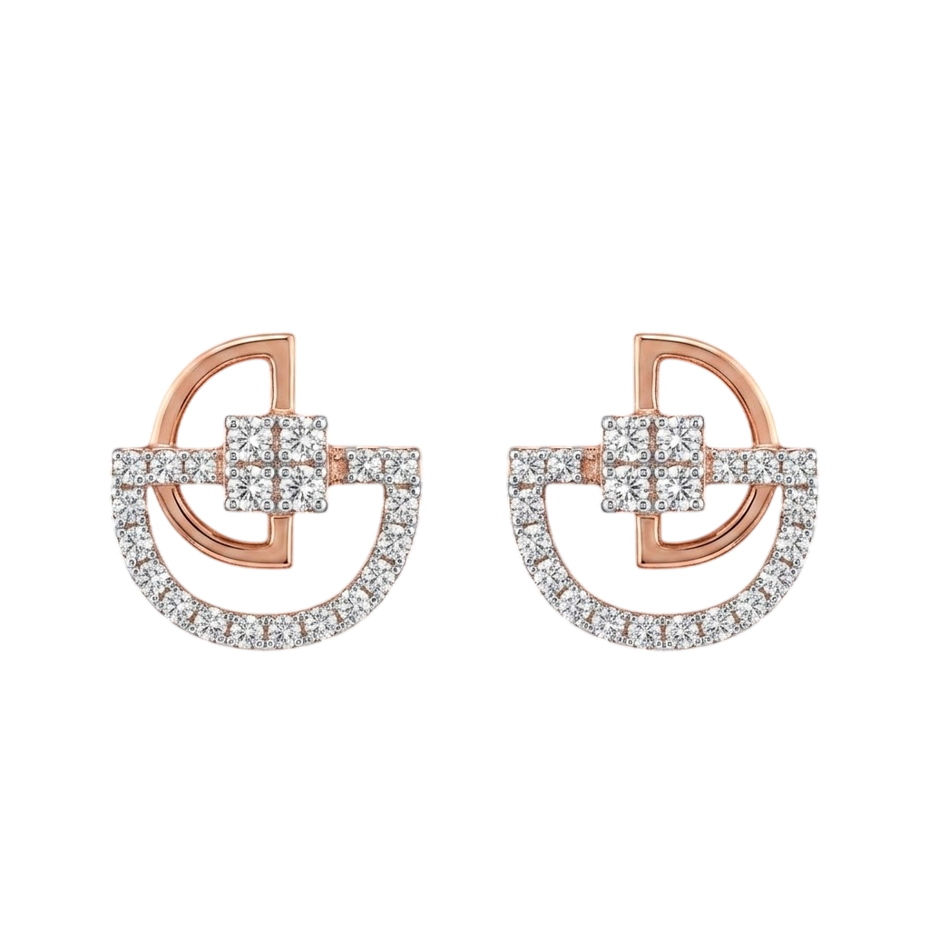 Aria Geometric Stud Earrings