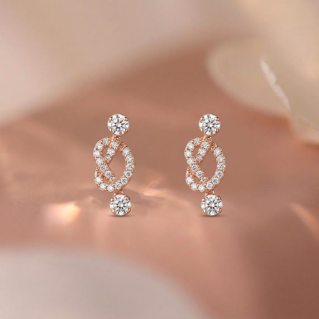 Infinity Knot Stud Earrings