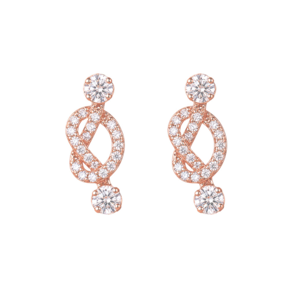 Infinity Knot Stud Earrings