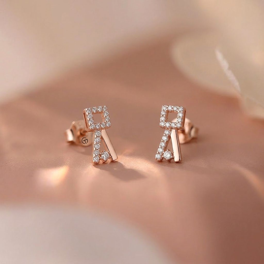 Modern Geometric Drop Studs