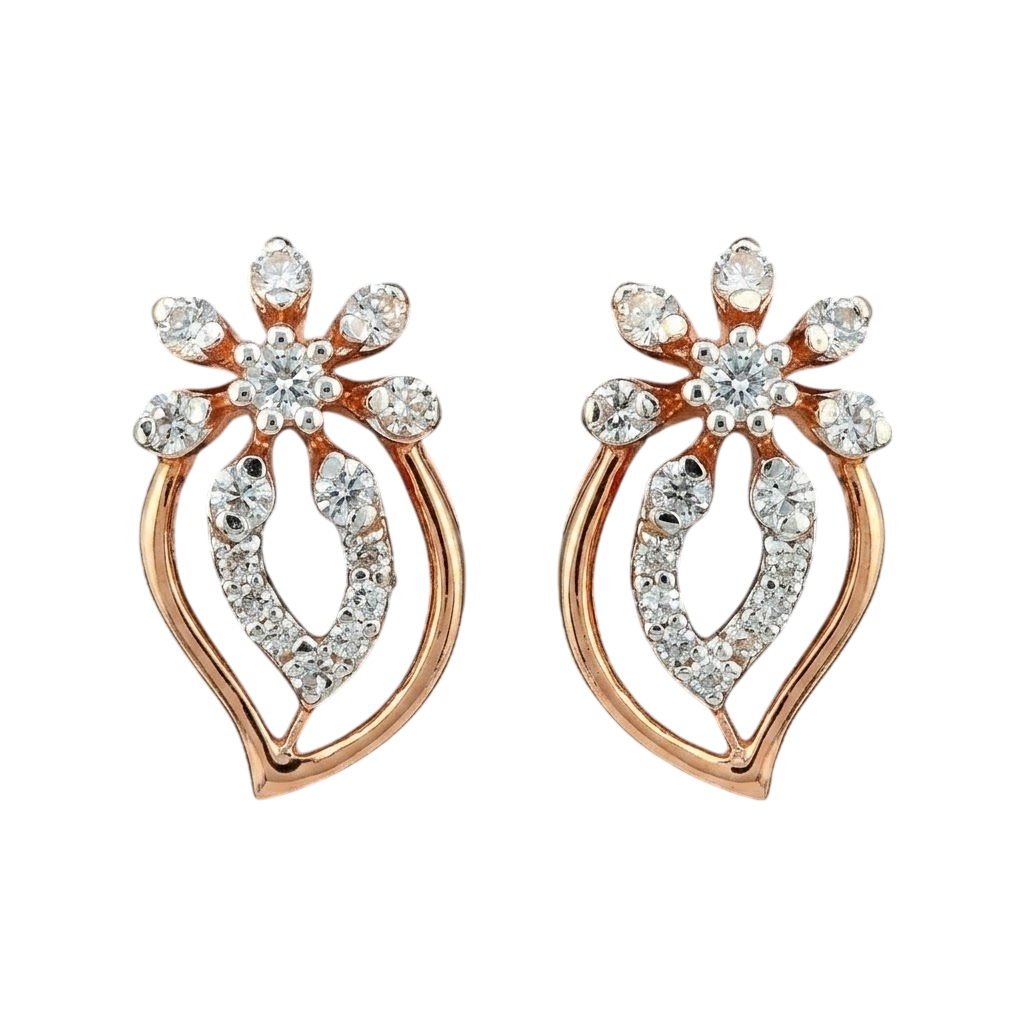 Petal Drop Stud Earrings