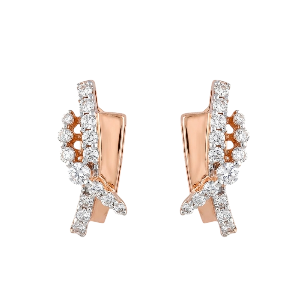 Modern Geometric Fan Stud Earrings