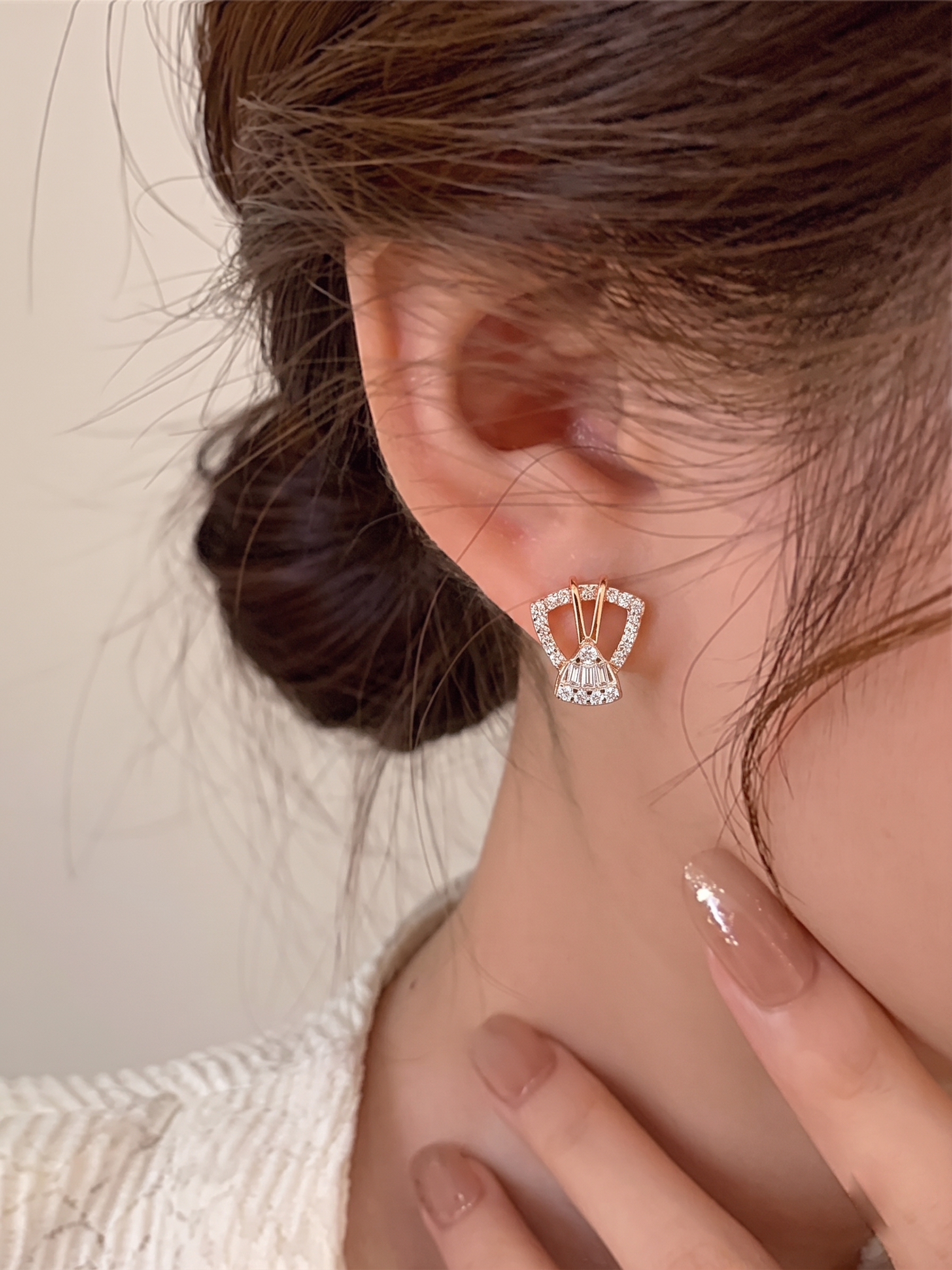 Crown-Inspired Sophisticated Studs
