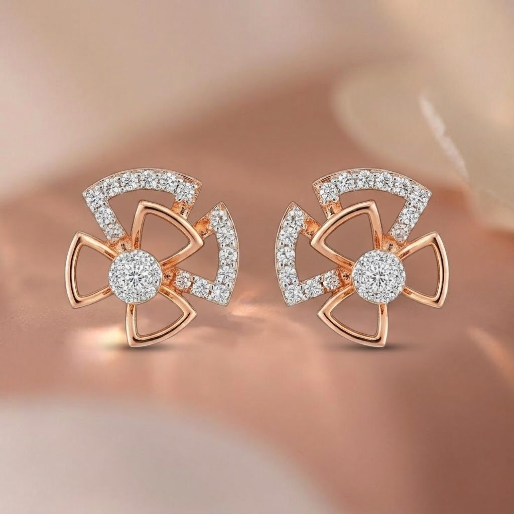 Radiant Geometric Stud Earrings