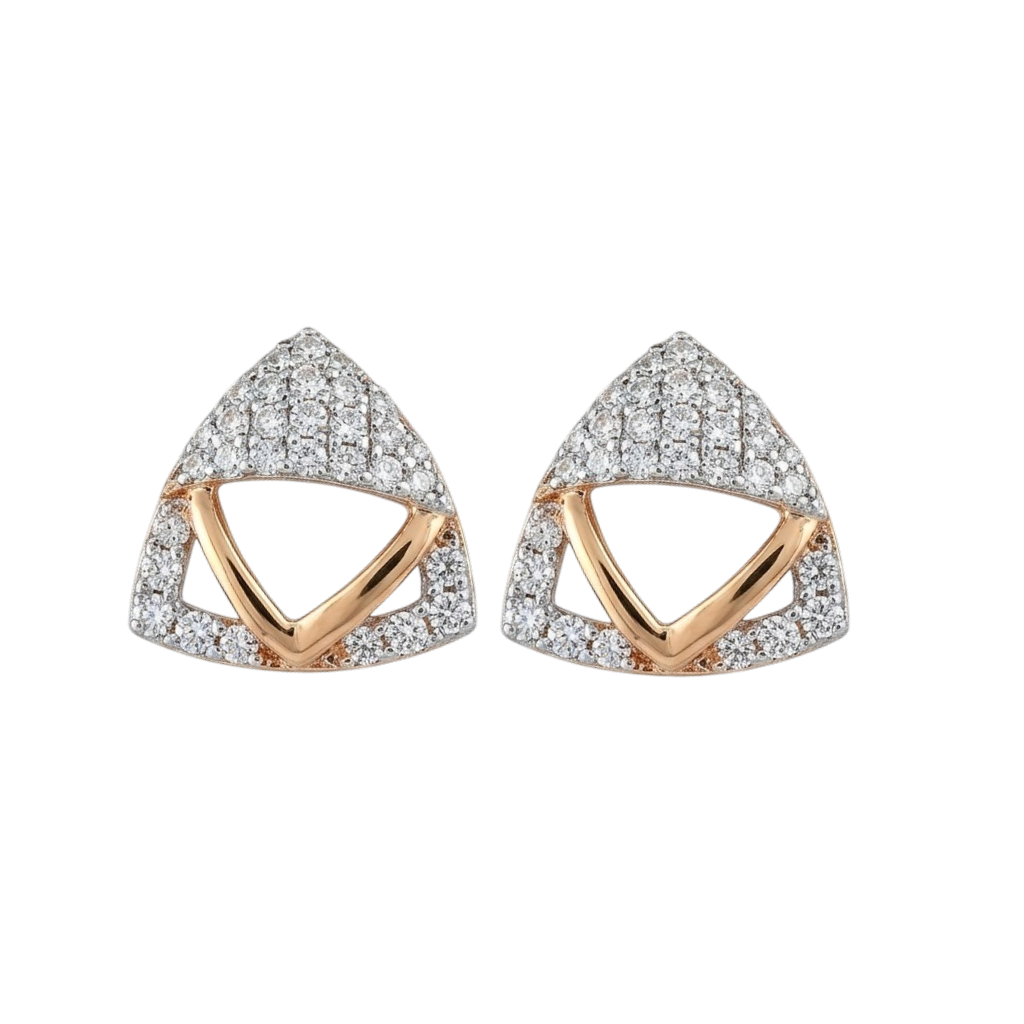 Triangular Modernist Stud Earrings