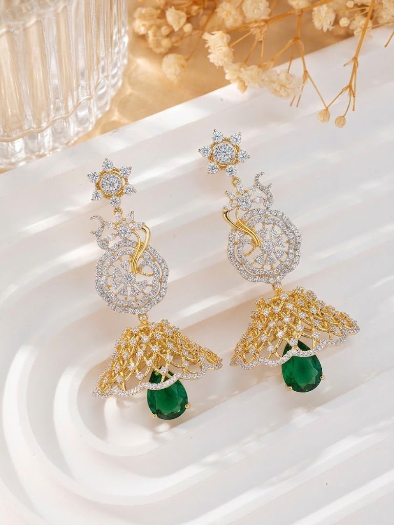 Royal Filigree Jhumka Earrings