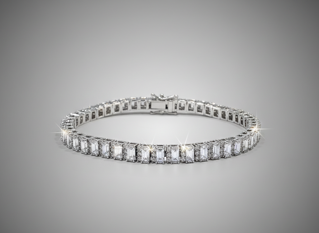 Crystal Royale Silver Tennis Bracelet