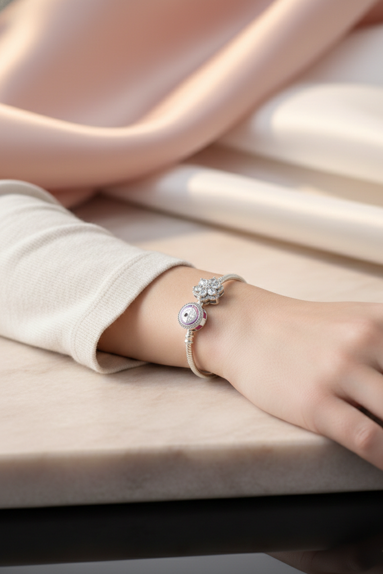 Bloom & Radiance Charm Bracelet