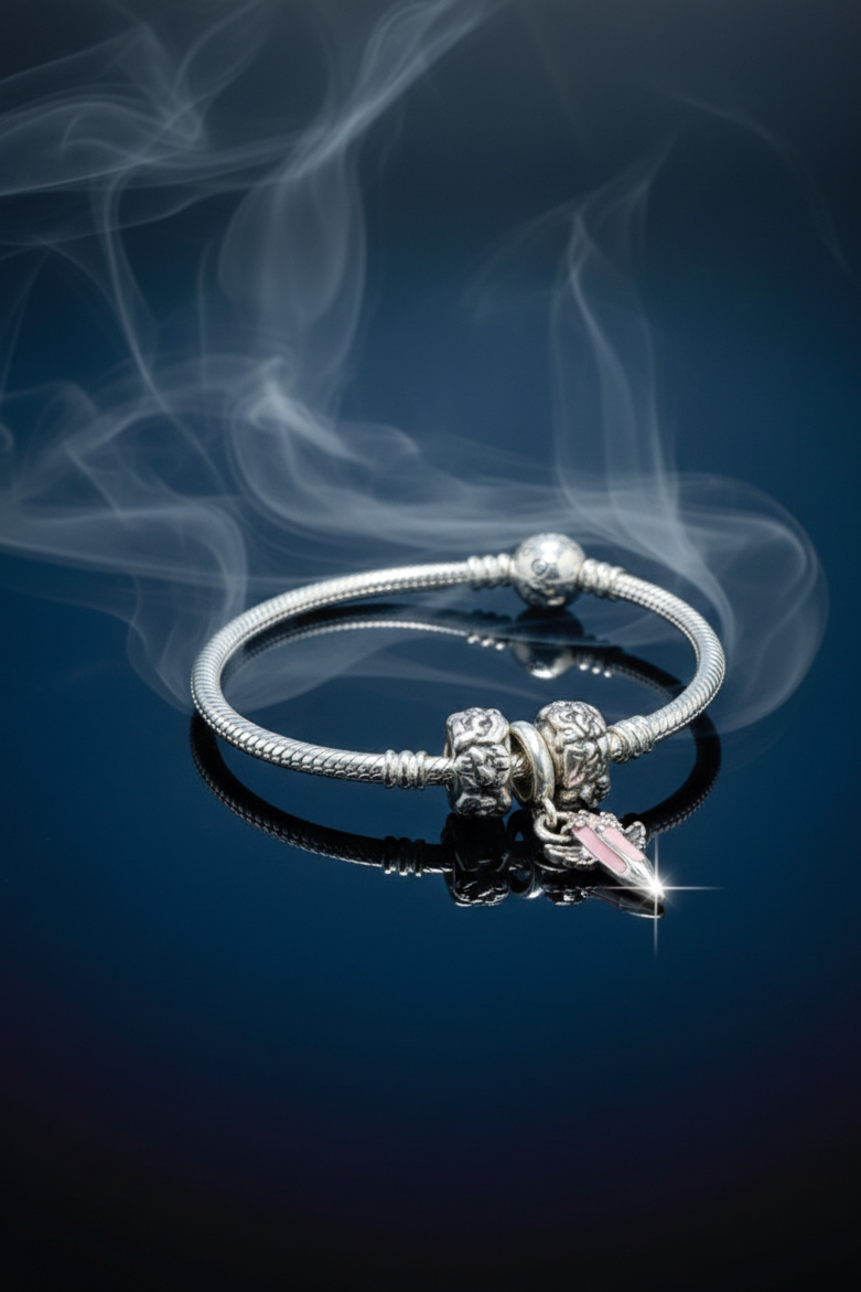 Angel Wing Charm Silver Bracelet