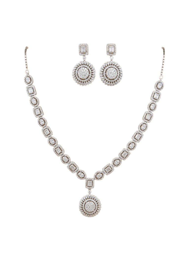 Regal Geometric Pavé Statement Set