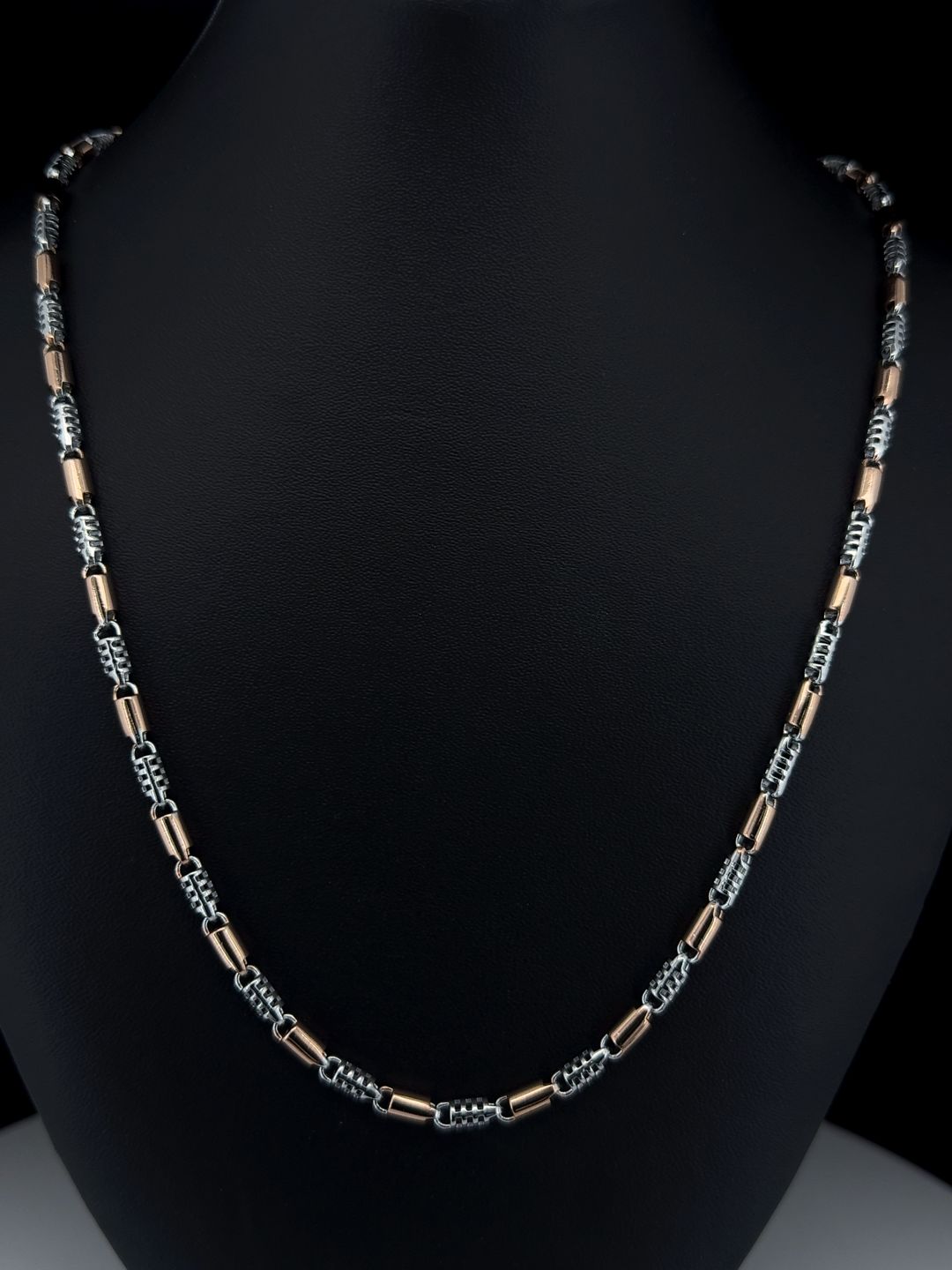Textured Two-Tone Gents Chain