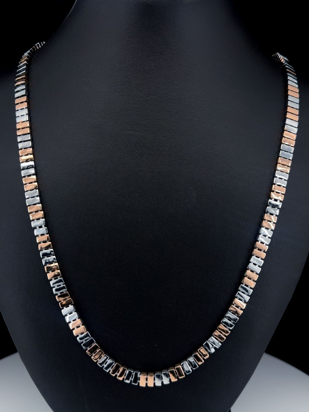 Rectangular Link Two-Tone Gents Chain