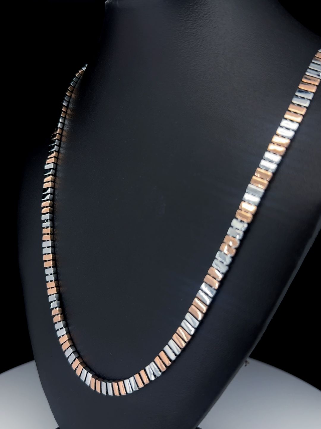 Rectangular Link Two-Tone Gents Chain