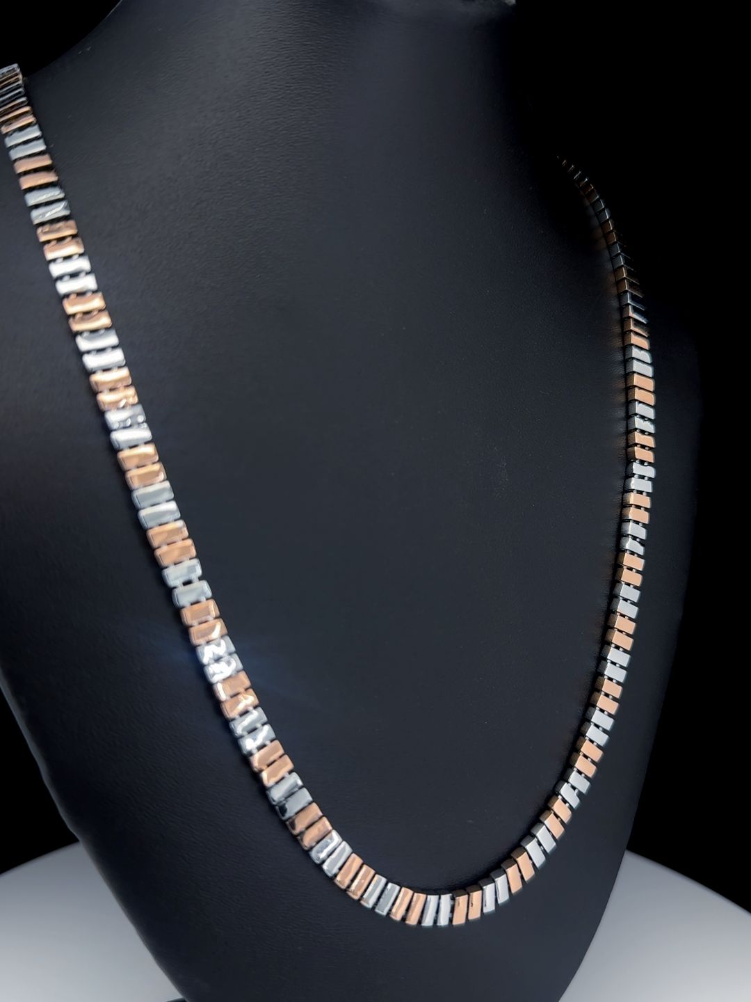Rectangular Link Two-Tone Gents Chain