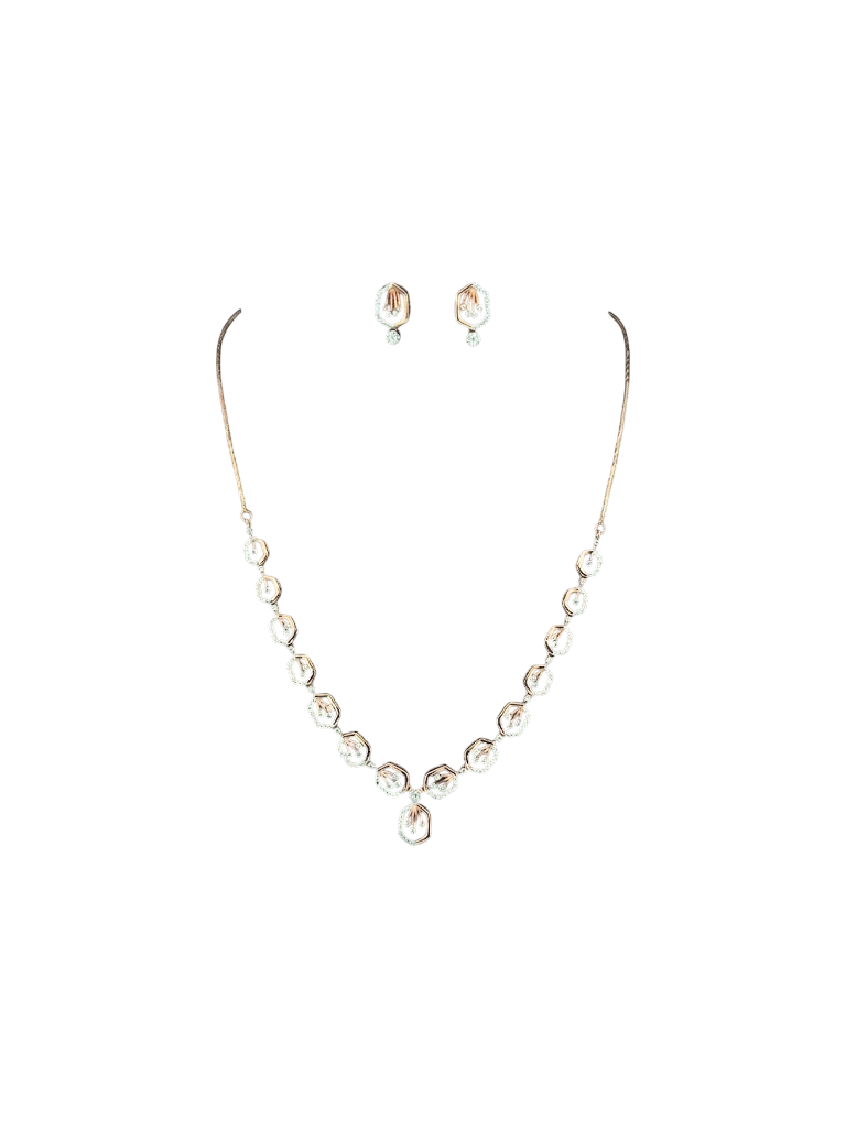 Hexagonal Minimalist Pavé Set