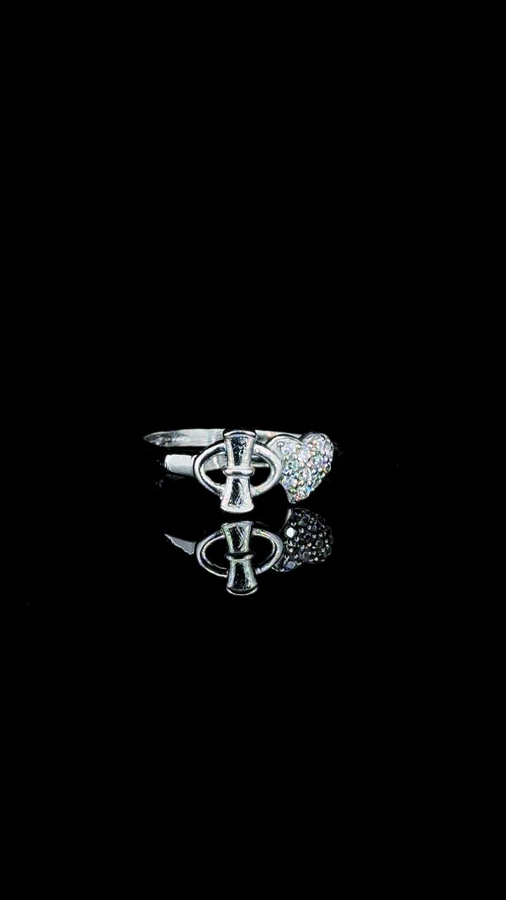 Love Knot Heart 925 Silver Ring