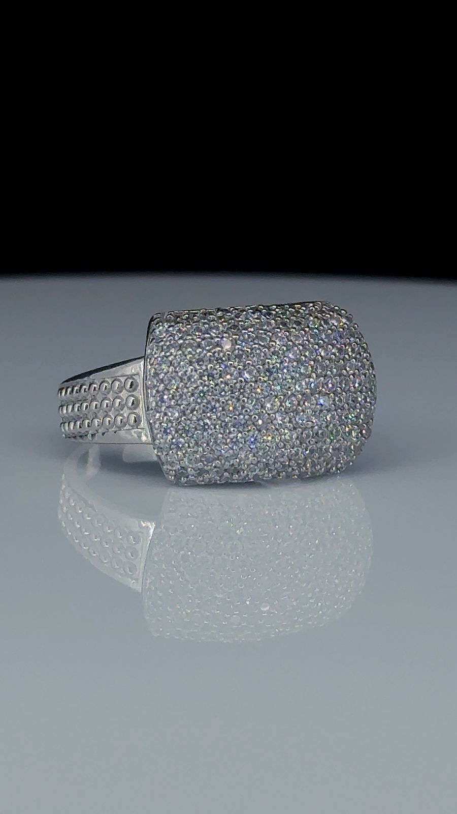 Royal Glacier Pave Ring