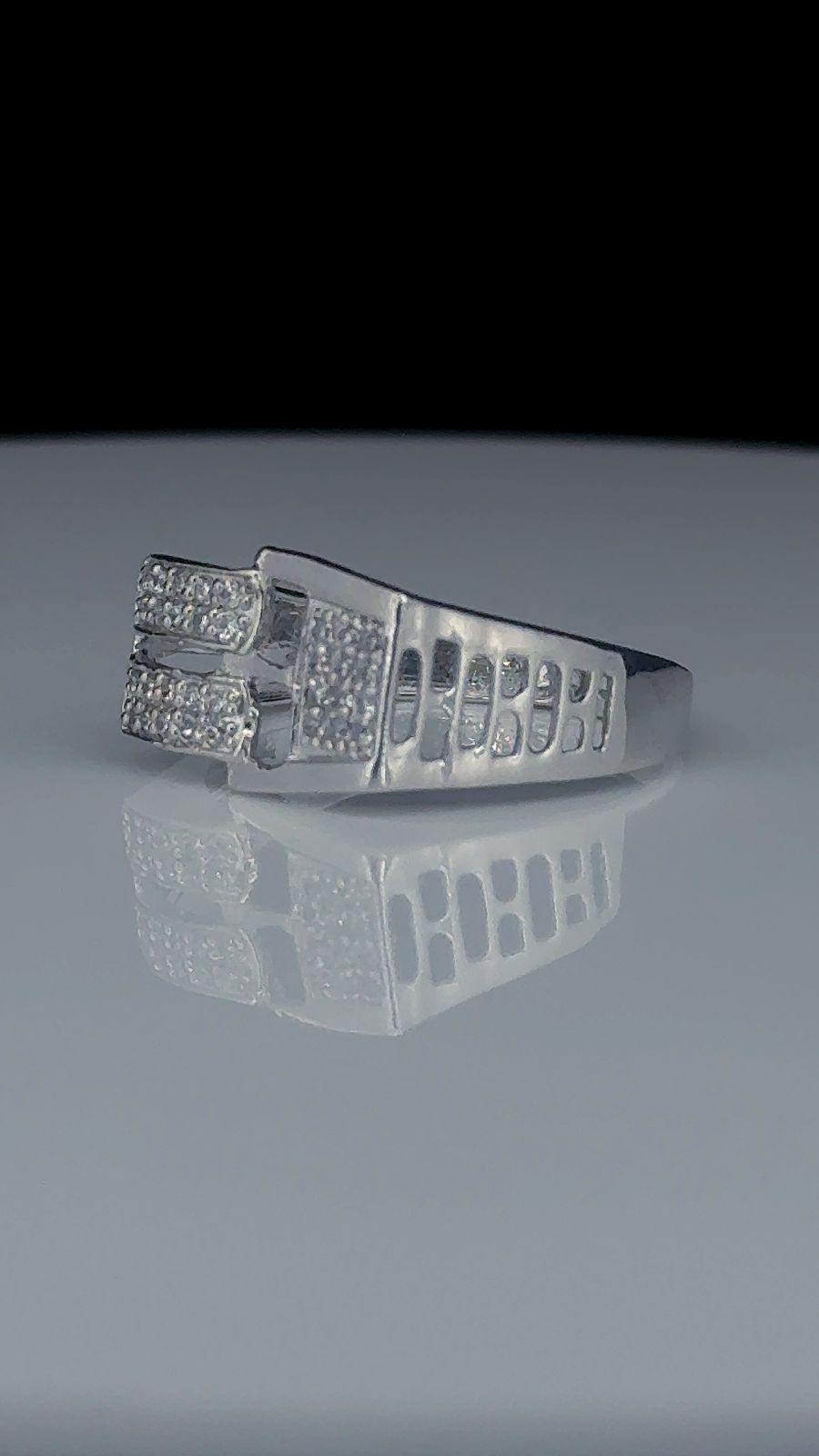 Ice Buckle Statement Ring