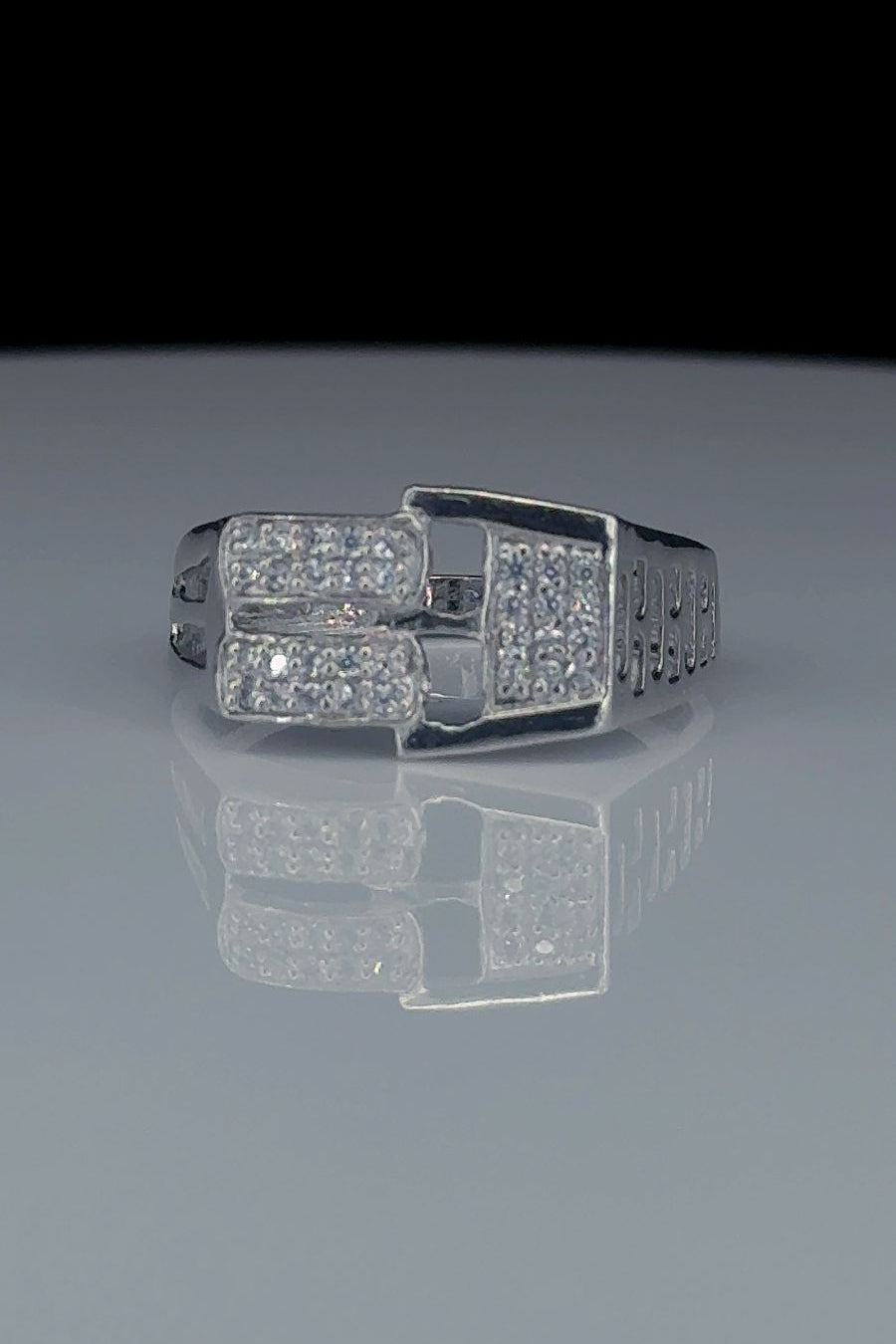 Ice Buckle Statement Ring