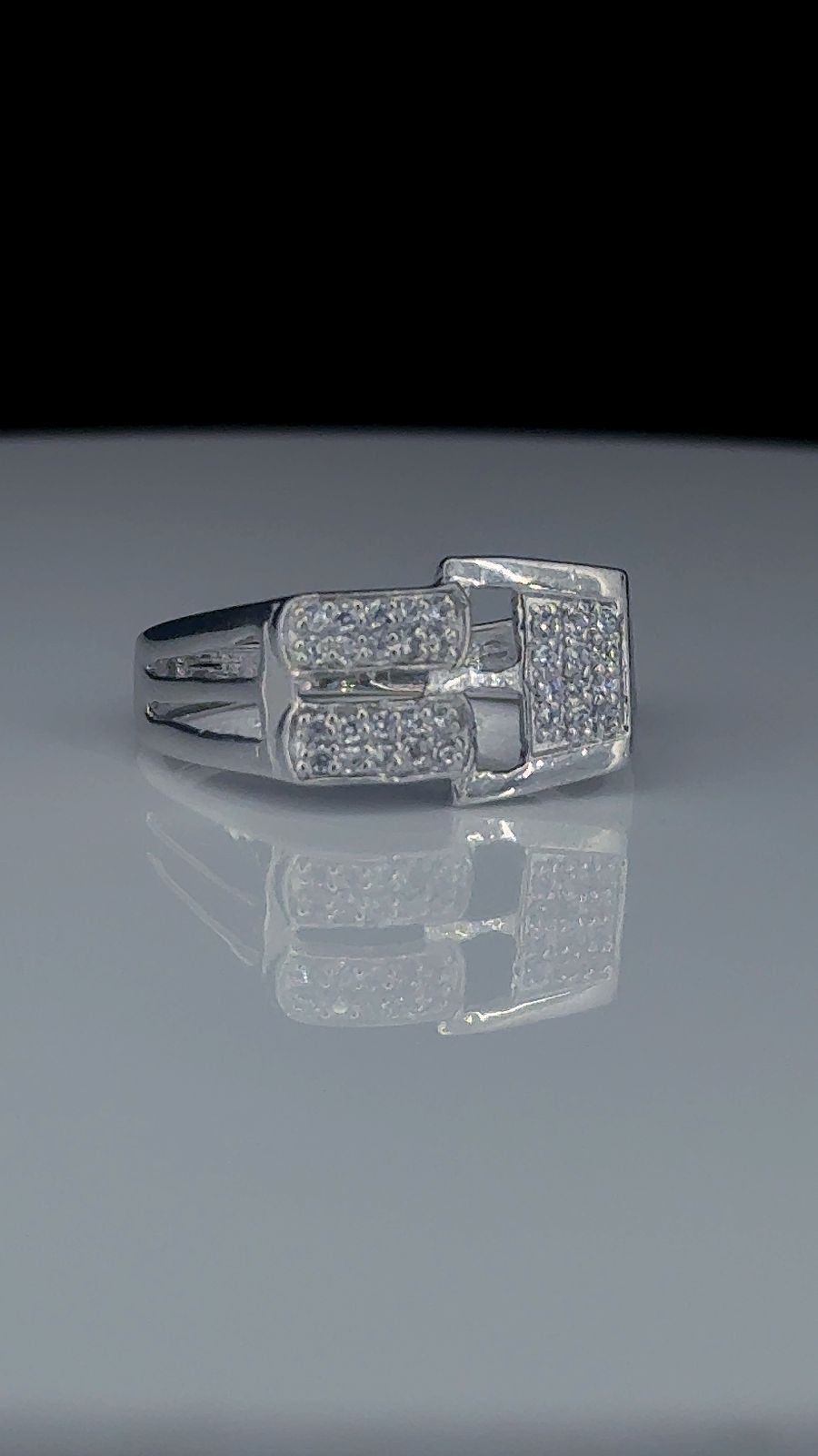 Ice Buckle Statement Ring