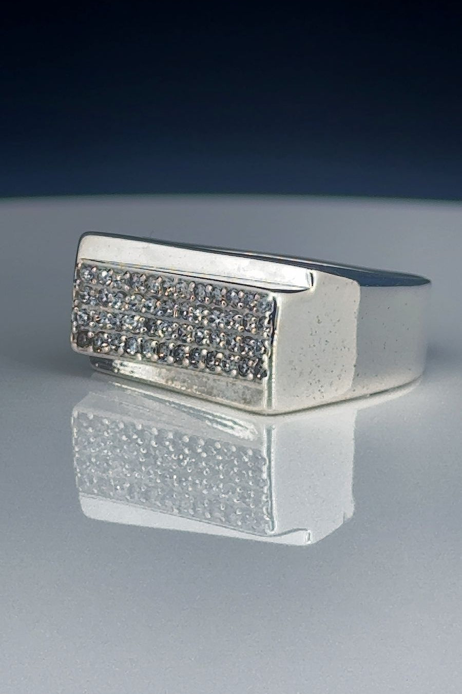 Monarch Bar Pave Ring