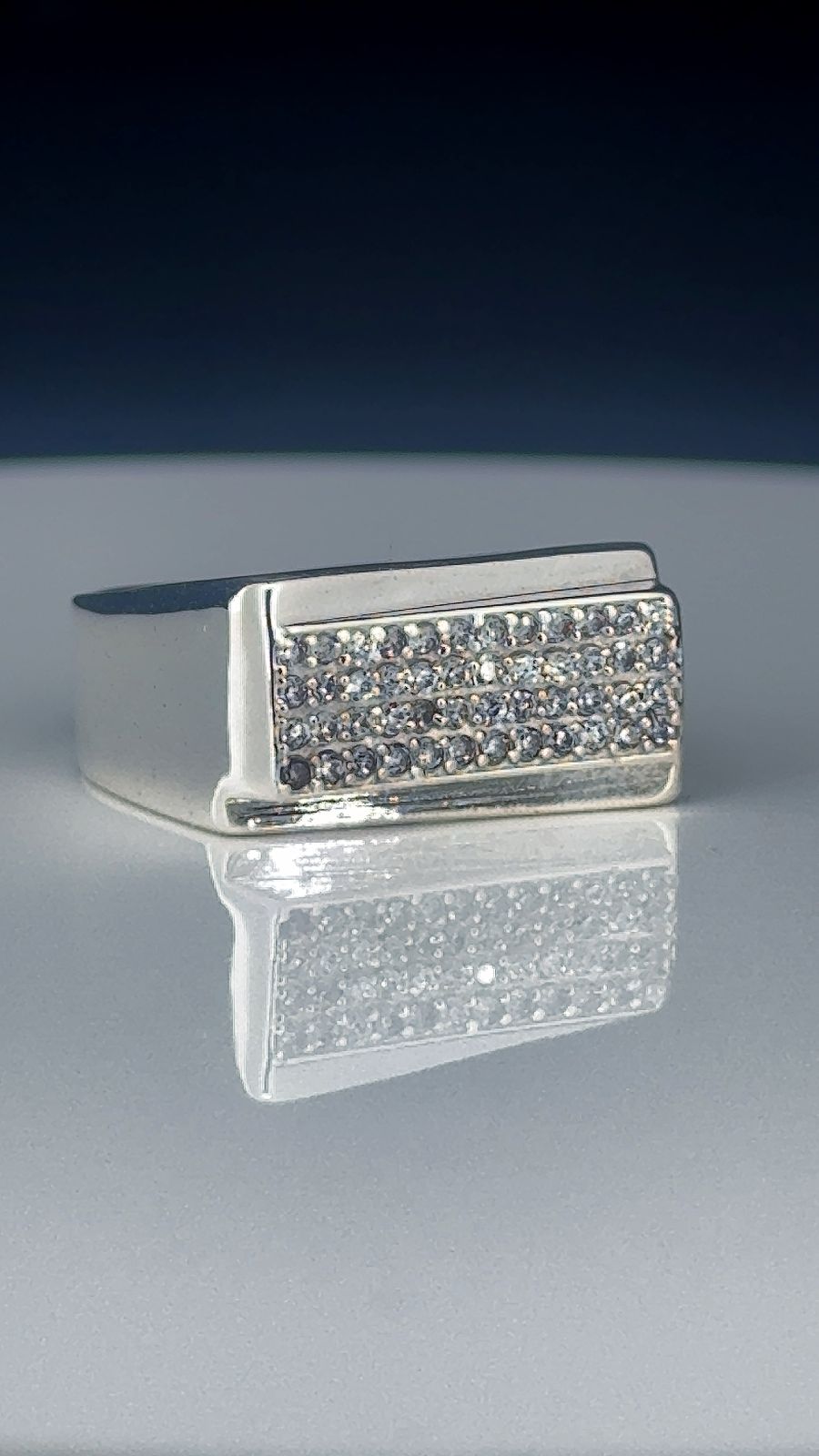 Monarch Bar Pave Ring