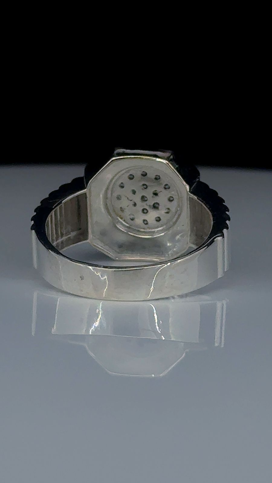 Titan Round Cluster 925 Silver Ring