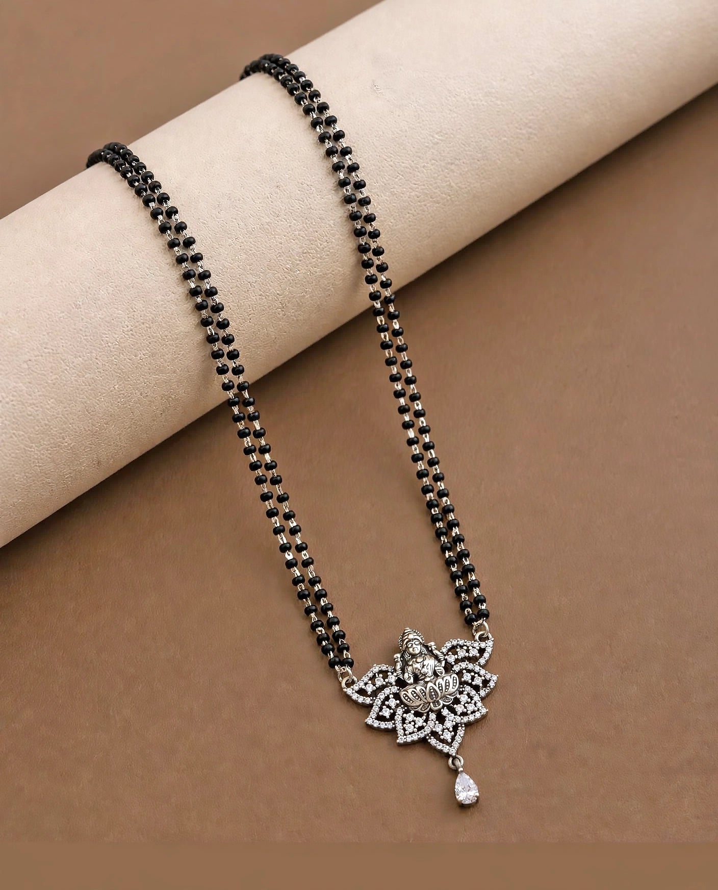 Divine Lotus Goddess Mangalsutra