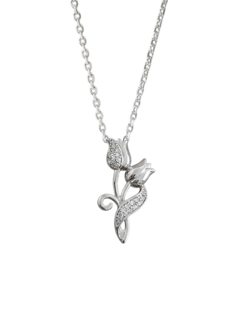 Elegant Tulip Floral Pendant