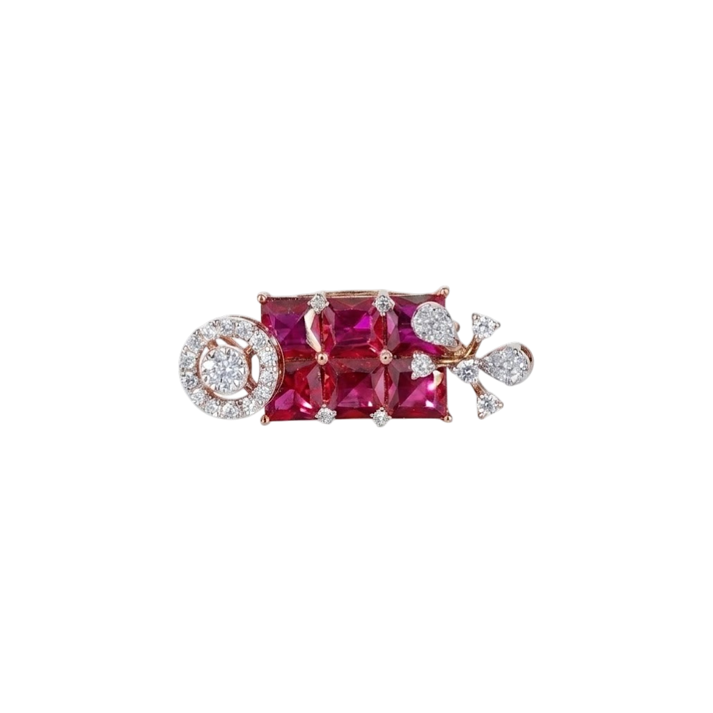 Regal Ruby and Diamond Statement Ring