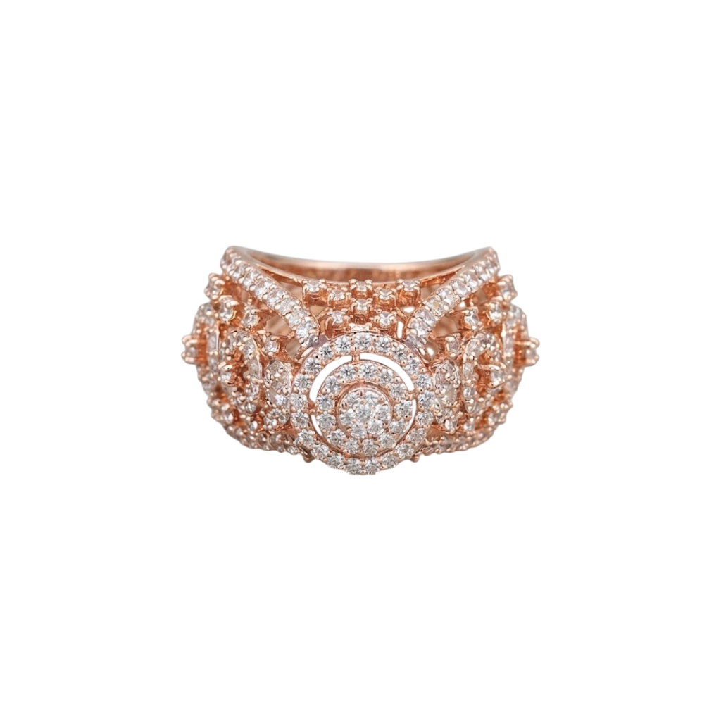 Grand Pavé Diamond Statement Ring