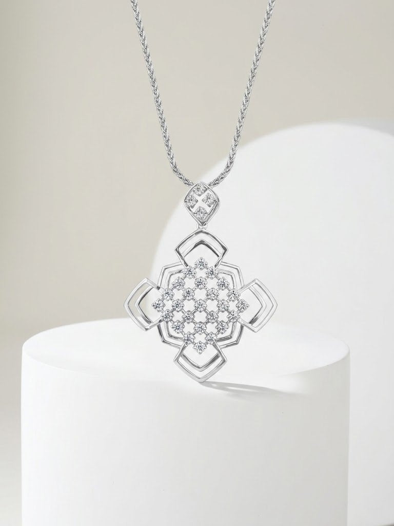 Architectural Lattice Statement Pendant
