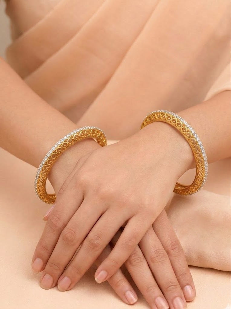 Majestic Filigree Heritage Silver Bangles