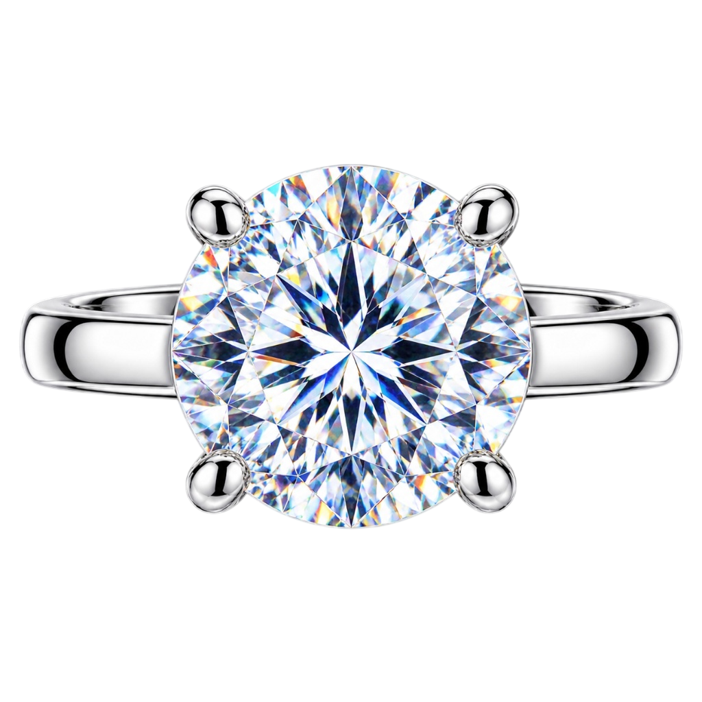 Classic Four-Prong Round Solitaire Engagement Ring