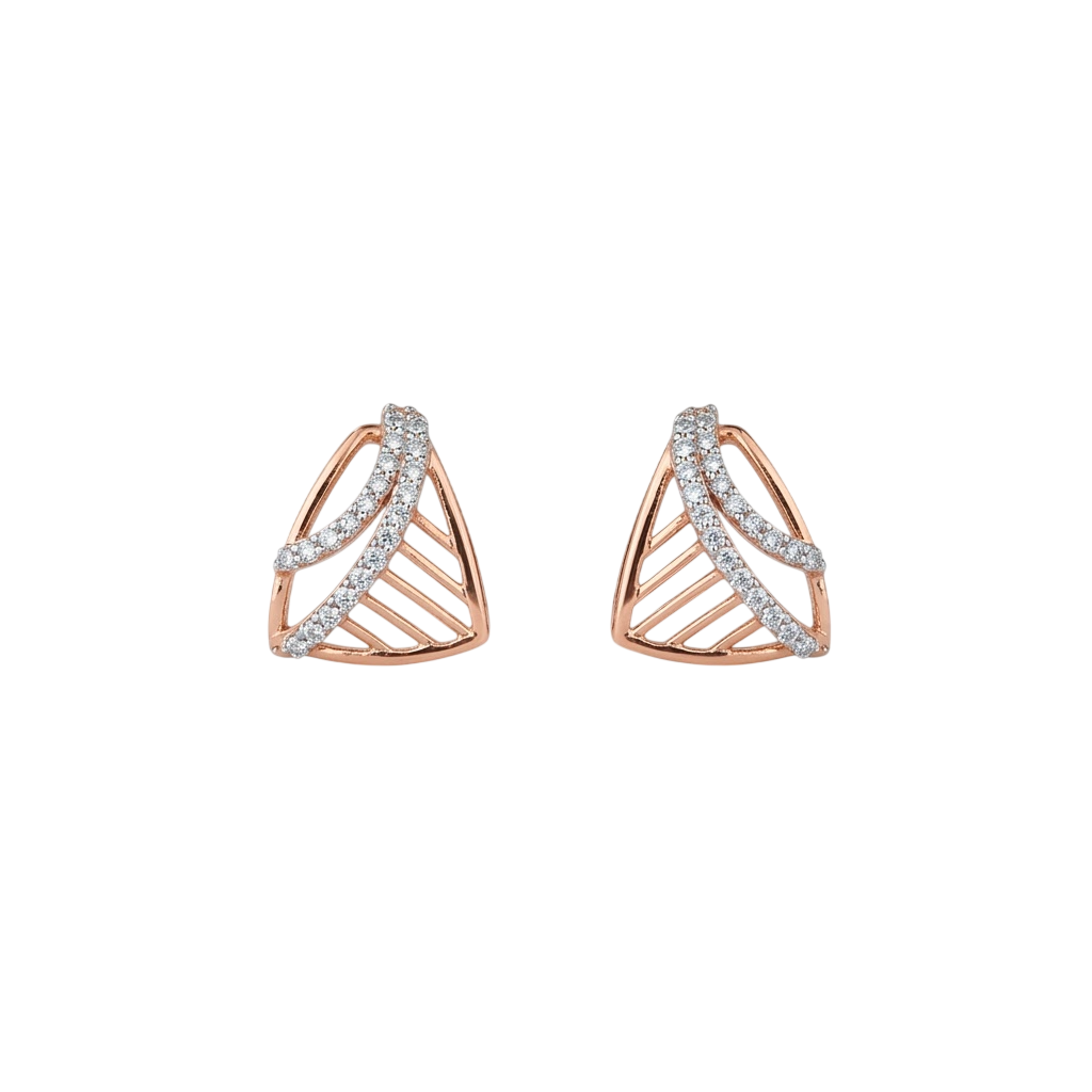 Linear Geometric Stud Earrings