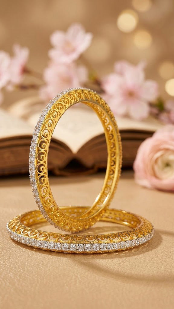 Majestic Filigree Heritage Silver Bangles