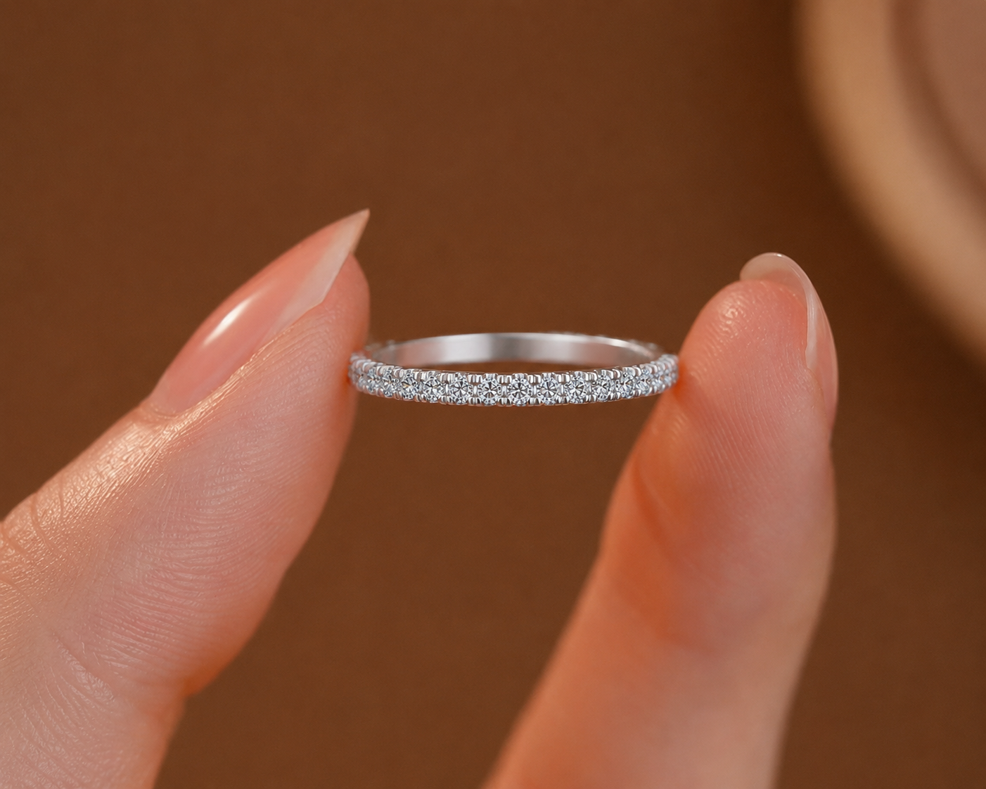 Dainty Half-Eternity Diamond Ladies Band