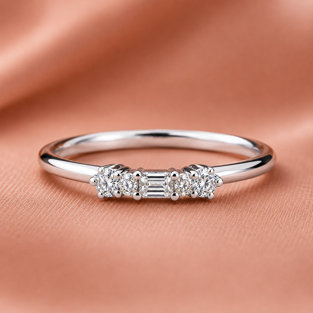 Quintet Mixed-Cut Diamond Ladies Band